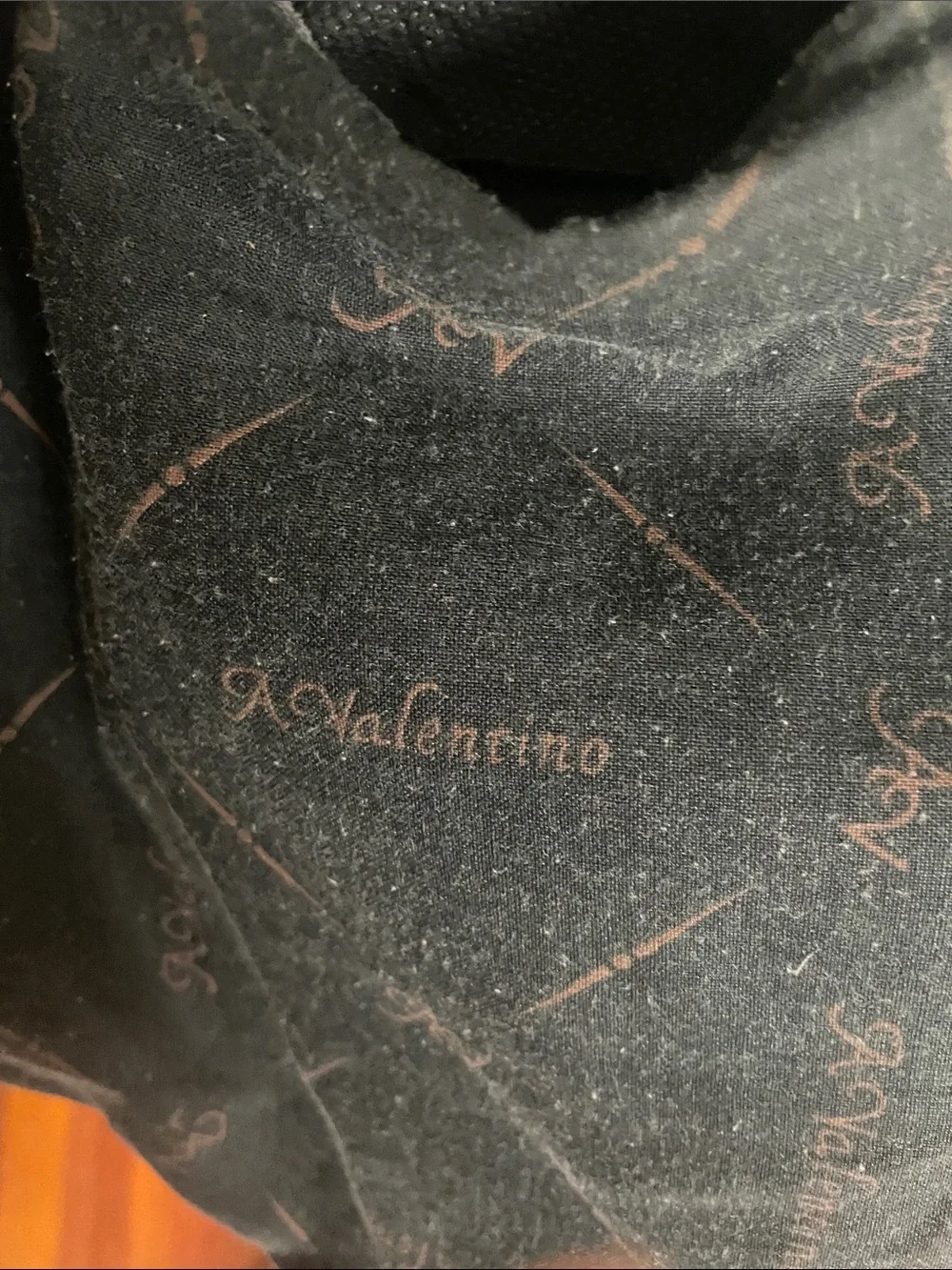 A Valentino Black Interior  Brown leather